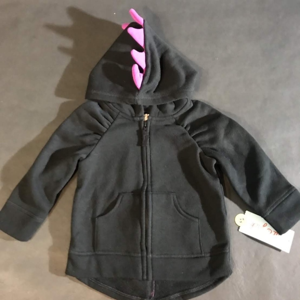 Cat & Jack Purple Spike Dinosaur Hoodie| Size: 12M